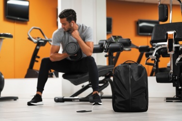 Logo trade promotional giveaways image of: Backpack Flex Gym